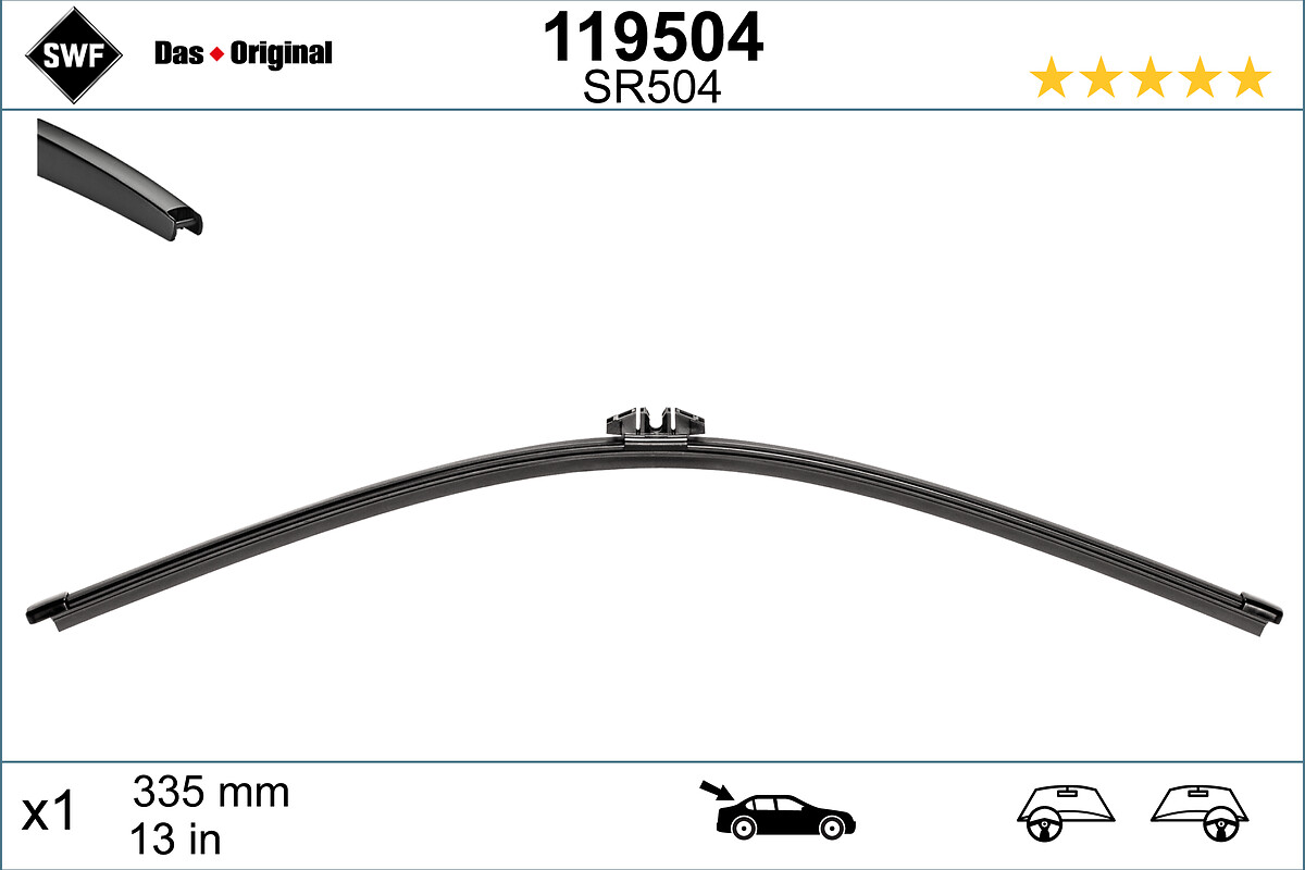 SWF 119504 DAS ORIGINAL REAR Viskerblad